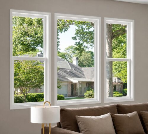 Bright living room windows Tempe, AZ home view
