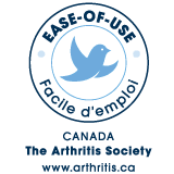 Ease of Use Seal from Canada Arthritis Society