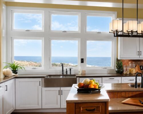 Modern kitchen with window replacement Chandler, AZ