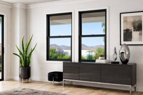 Modern home interior with window replacement Chandler, AZ