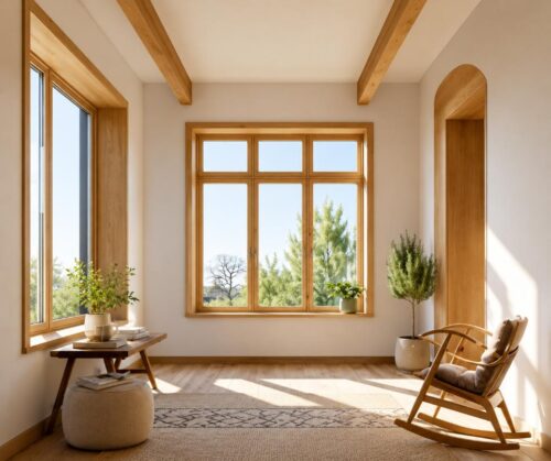 Windows Tempe, AZ modern living room with large scenic windows